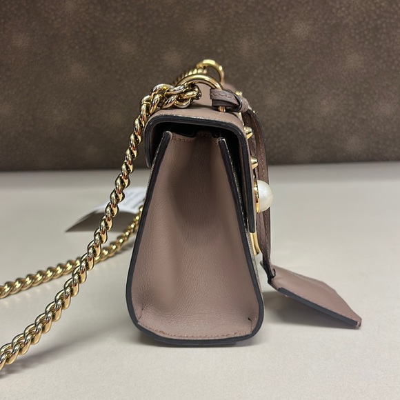 🔥🔥🔥Authentic Gucci Studded Pearl Padlock Small GG Shoulder Bag - Picture 4 of 15